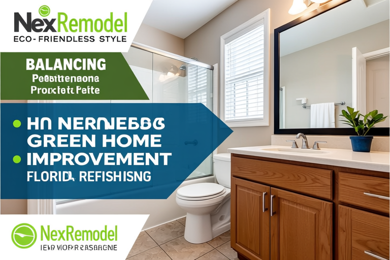 Balancing Eco-friendliness and Style: NexRemodel Promotes Green Home Improvement in Florida with Bathroom Refinishing